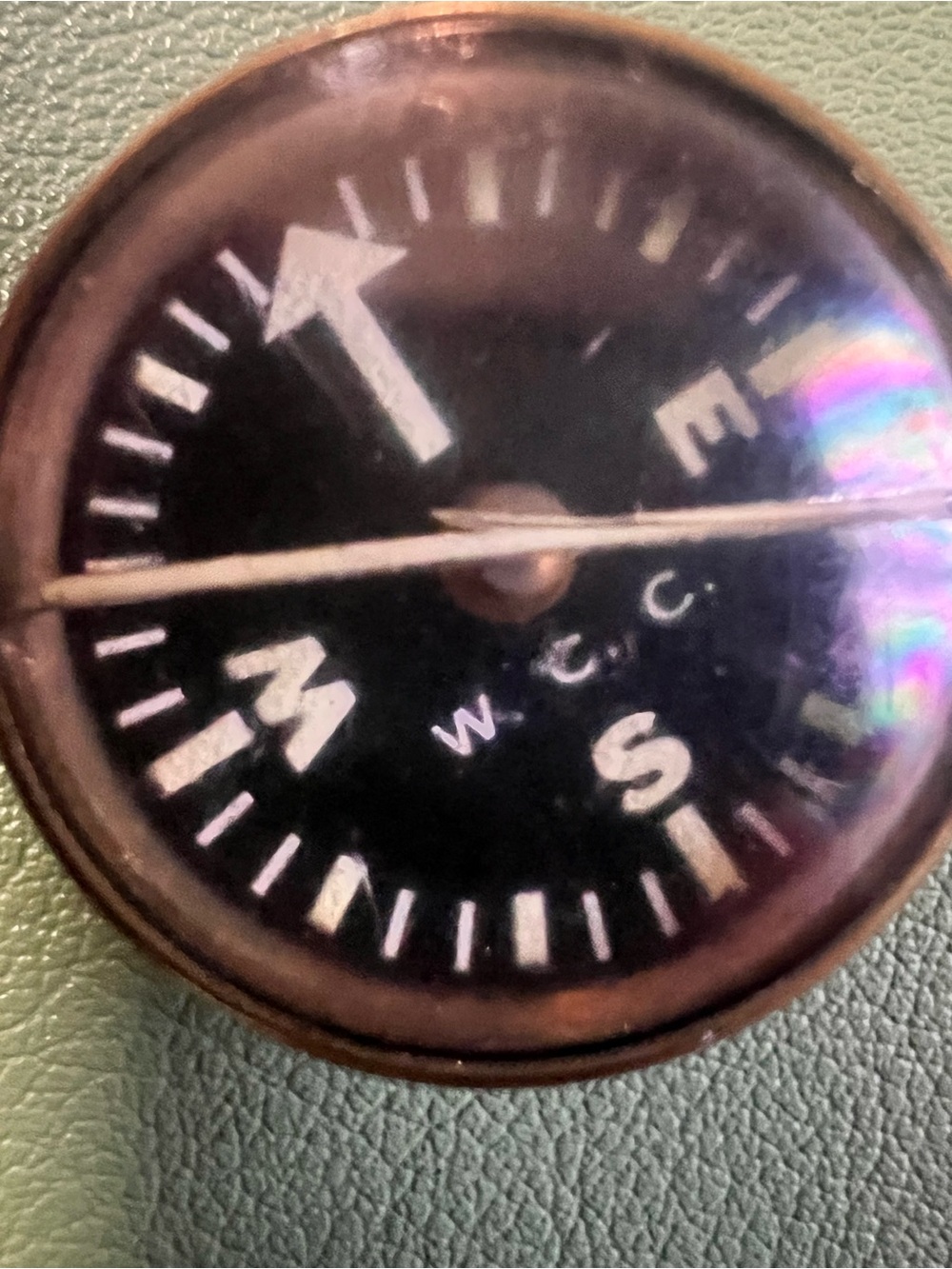 Vintage Vietnam War Era US Military Wrist Compass W.C.C. Waltham